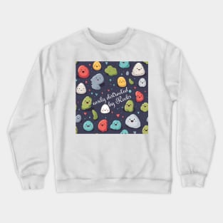 Easily Distracted By Rocks Crewneck Sweatshirt